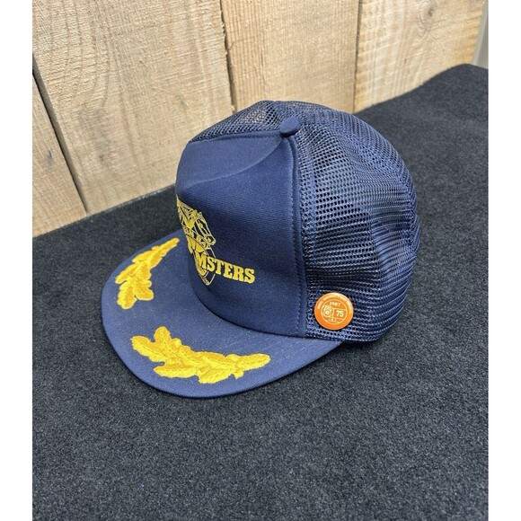 Vintage 80's Scrambled Eggs Teamsters Local 75 Green Bay Snapback Hat/Cap Blue - Picture 7 of 12